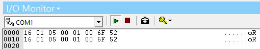 Viewing Sent Data in OmniServer I/O Monitor