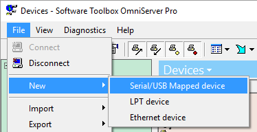 Creating a New Serial Device in OmniServer