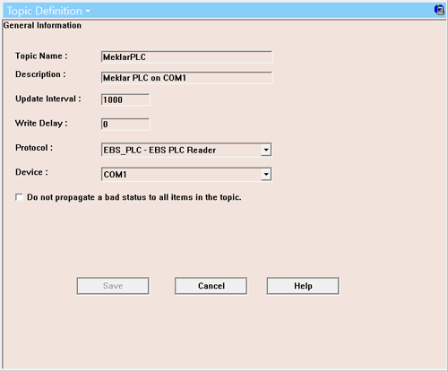 Configuring Topic Settings in OmniServer