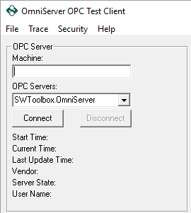 Connecting to OmniServer with Sample OPC DA Client